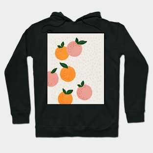 Oranges, Mid century modern kids wall art, Nursery room Hoodie